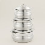 Maxima 3Pcs Stainless Steel Hotpot set image number 0