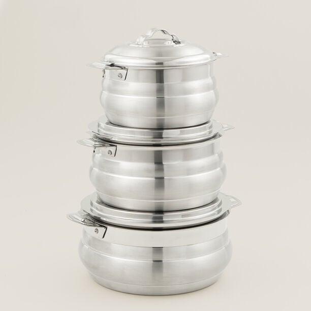 Maxima 3Pcs Stainless Steel Hotpot set image number 0