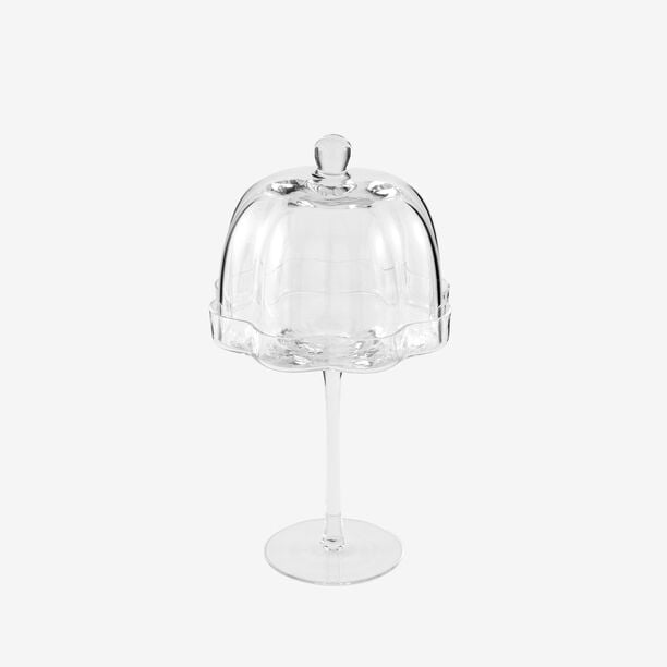 لا ميسا حامل كيك زجاج بقاعدة طويلة 30.3*17*9.3سم image number 1