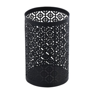 Metal Candle Holder Black Small
