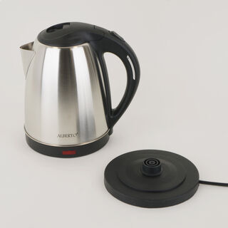 Alberto stainless steel kettle 1500w, 1.8L, black