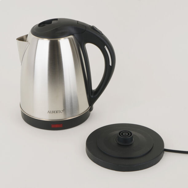 Alberto stainless steel kettle 1500w, 1.8L, black image number 4