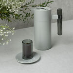 Dallaty grey porcelain and glass Tea and coffee cups set 18 pcs image number 4