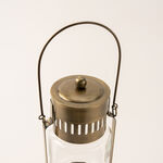 Homez gold metal lantern 17*17*36 cm image number 1