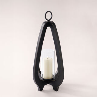 Black lantern, 28*28*55 cm