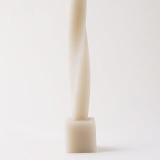homez candle with square base 4*4*29cm, white