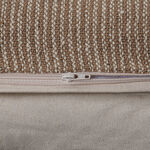 Boutique Blanche stripe woven cushion 45*45cm, beige image number 3