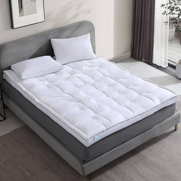 Cottage plush mattress topper with a down proof finish 200*200*10cm image number 2