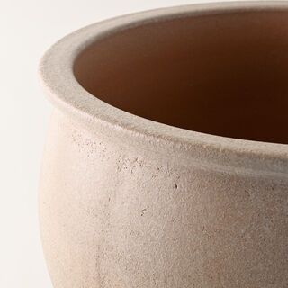 Homez Ceramic Planter, Beige 38*38*33Cm