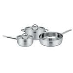 Alberto 5pcs stainless steel cookware set, silver image number 0