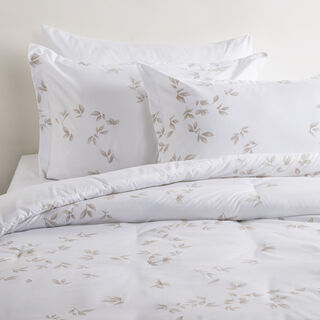 كوتاج طقم لحاف مفرد 4 قطع مايكروفايبر أبيض