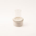 Selah collection off white ceramic candle holder 16.5*16.5*25 cm image number 0