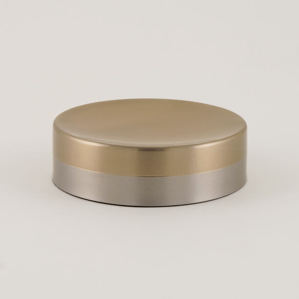 صحن صابون هومز ستانلس ستيل ذهبي فاتح 12 سم image number 0