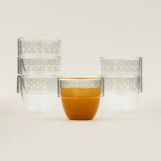 Dallaty 6pcs glass coffee cup set