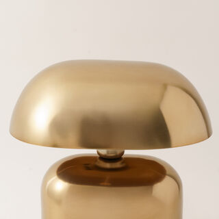 هومز مصباح طاولة صغير خشبي، ذهبي 28.5*21*31سم