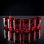 La Mesa 6 Pieces Glass Tumblers Assorted Red image number 3