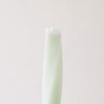 homez candle with square base 4*4*29cm, green image number 1