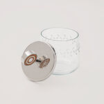 Pearl Collection Dallaty Sugar Pot Glass & Aluminum, silver 8.5*8.5*12cm image number 2