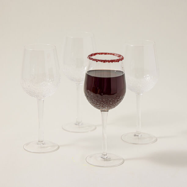 Set Of 4 Clear Ice Dregs Juice Glass image number 4