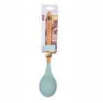 Alberto Silicone Cooking Spoon With Wooden Handle Blue image number 3