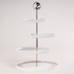 Misk Stainless Steel 4 Tier Serving Stand image number 1