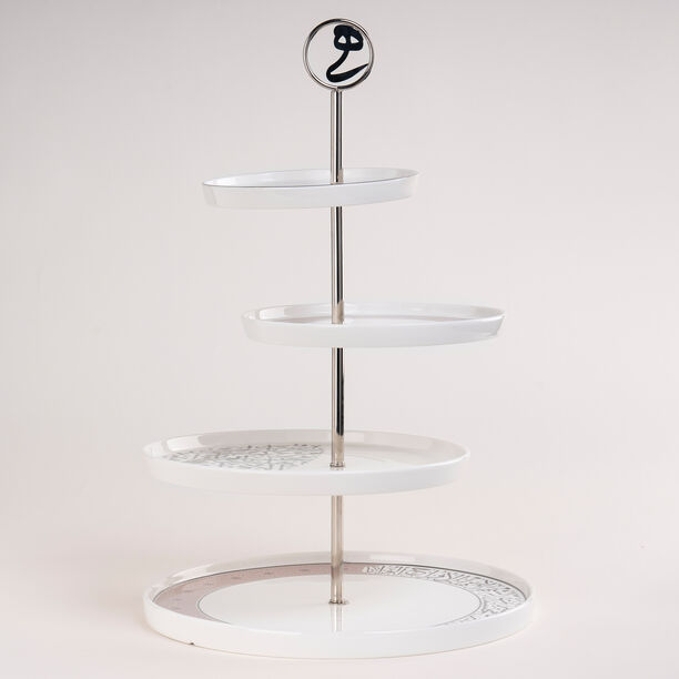 Misk Stainless Steel 4 Tier Serving Stand image number 1