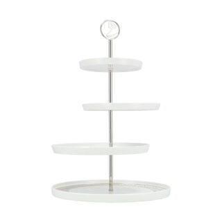Misk Stainless Steel 4 Tier Serving Stand