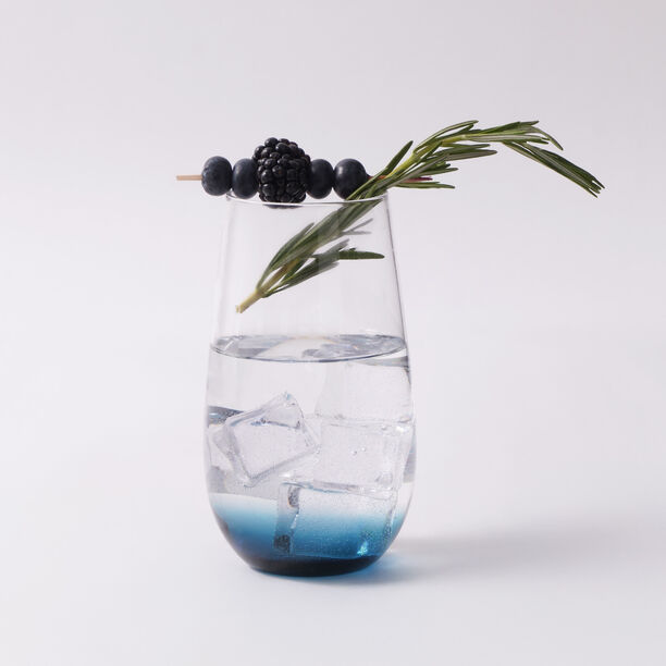 La Mesa 4Pcs Glass Tumbler Set, Blue 530Ml image number 1