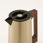 Dallaty Steel Vacuum Flask With Wood Handle 1L, Beige image number 2