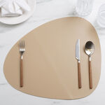La Mesa 4pcs PVC oval placemat, light brown 44*37cm image number 5