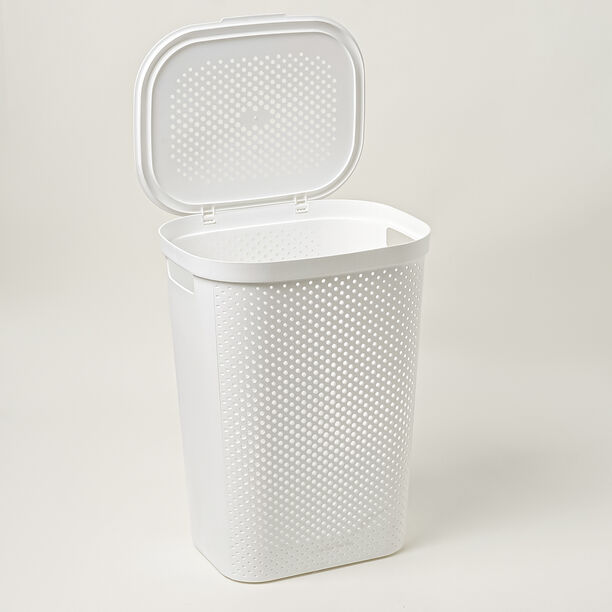 Cottage laundry hamper 58L, white image number 1