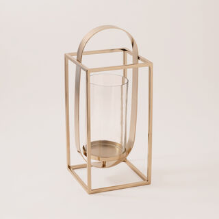 Homez candle holder, chrome 20*20*48cm