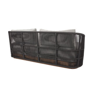 Lux L shaped patio set 2pcs, gray