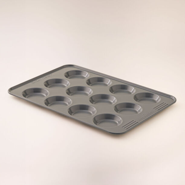 Betty crocker non stick bun tray 12 cups 32.7cm, grey image number 1