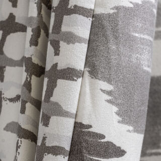 Cottage microfiber block chevron print 6pc queen comforter set, grey 200*240cm