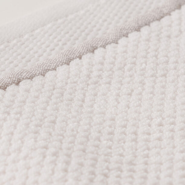 Boutique Blanche jaquard cotton bath towel, white, 140*70cm image number 3