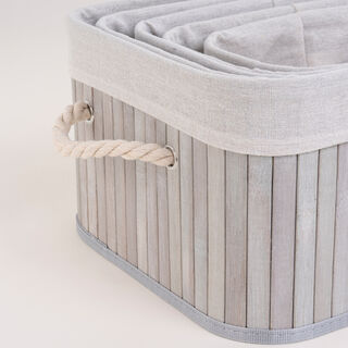 Natural Bamboo Basket Set 5 Pisces