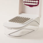 OXO plastic vegetable chopper, white 3.7"* 11.3"* 5.2" image number 3