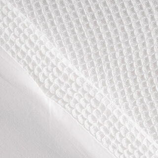 Boutique blanche cotton waffle comforter set 3pcs king 240*220cm, white