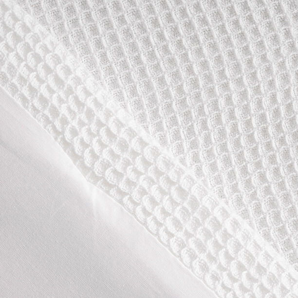 Boutique blanche cotton waffle comforter set 3pcs king 240*220cm, white image number 3