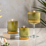 Gloria 7.5*8.5 Cm Oil Green Gold Candle image number 0