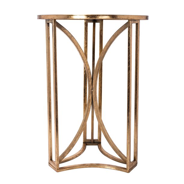 Metal Side Table Gold image number 2