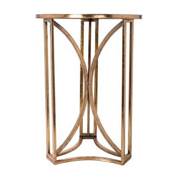 Metal Side Table Gold image number 2