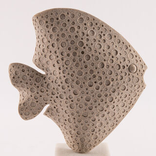 Homez resin fishy decorative sculpture 22.5*9*33.5cm, beige