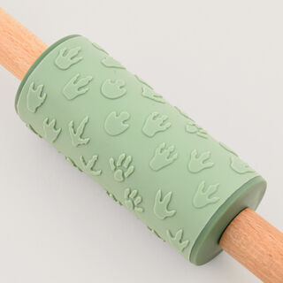 Pentola mini rolling pin with footprint stamp, green 22.8*4.4*4.4 cm