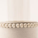 Selah collection off white ceramic candle holder 16.5*16.5*25 cm image number 1