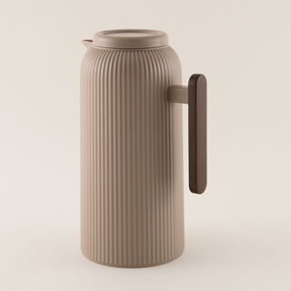 Dallaty Beige Plastic Thermos 1L