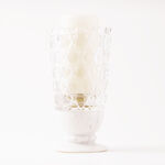 Homez glass candle with banswara marble base in gift box image number 3
