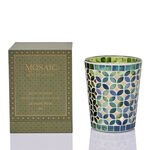 Candle jar 900g lavender thyme fragrance in green image number 0