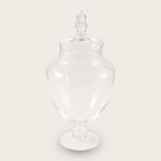 Alberto glass pear shape candy jar